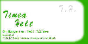 timea helt business card